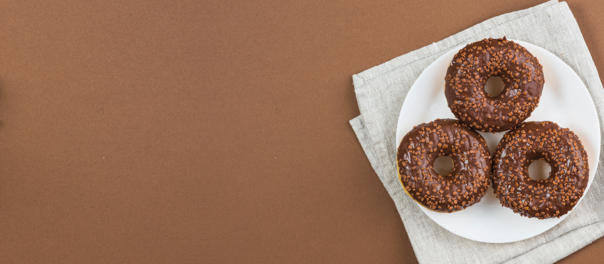 Deliciosas donas de chocolate
