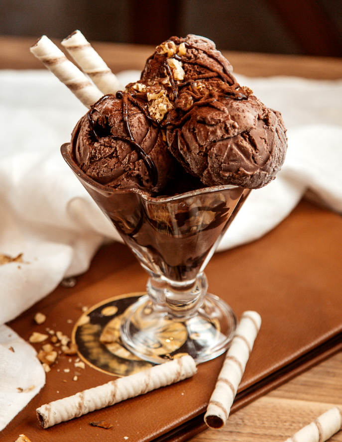 Receta de Helado de chocolate