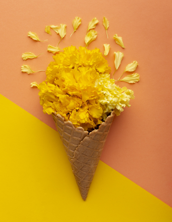 Receta Nieve de Cempasúchil