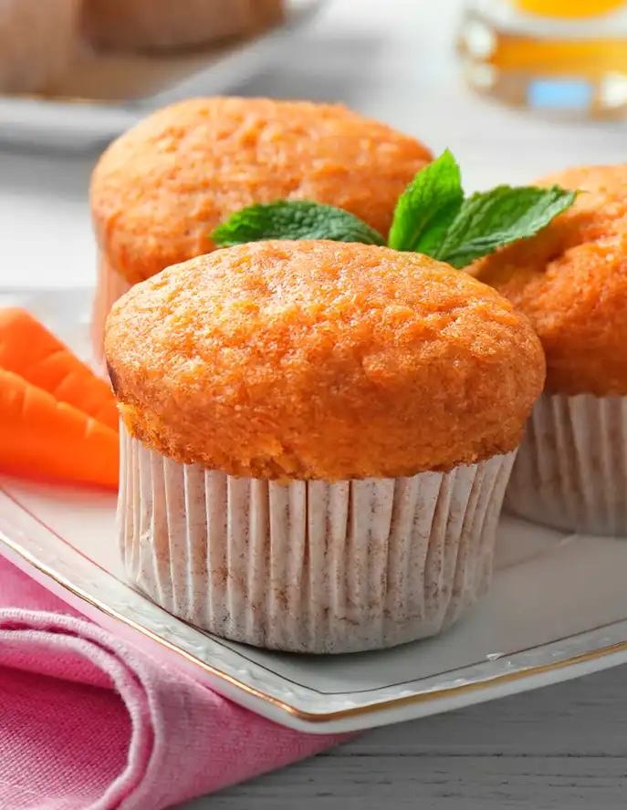 recetas de Muffins de zanahoria saludables y económicos para celebrar a los niños