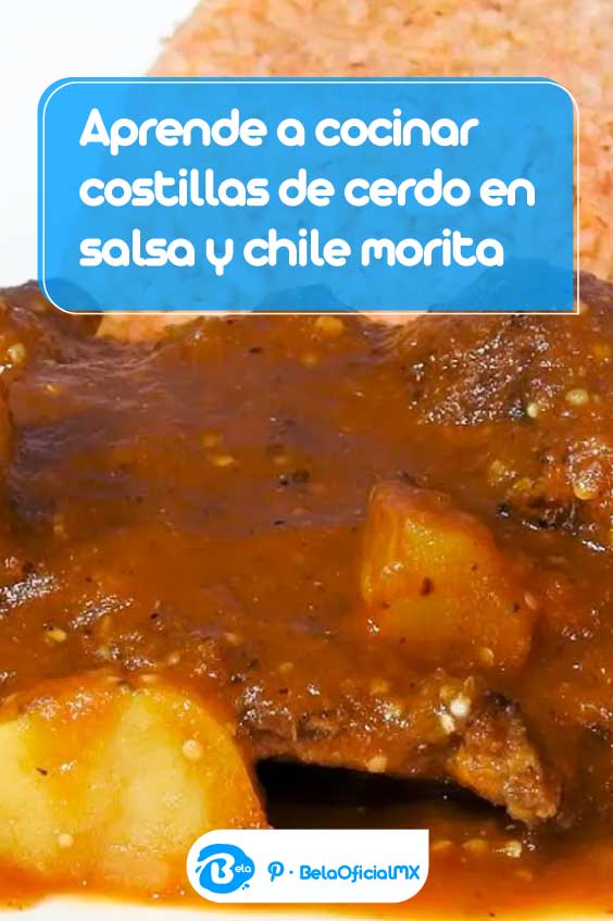 Aprende a cocinar costillas de cerdo en salsa y chile morita