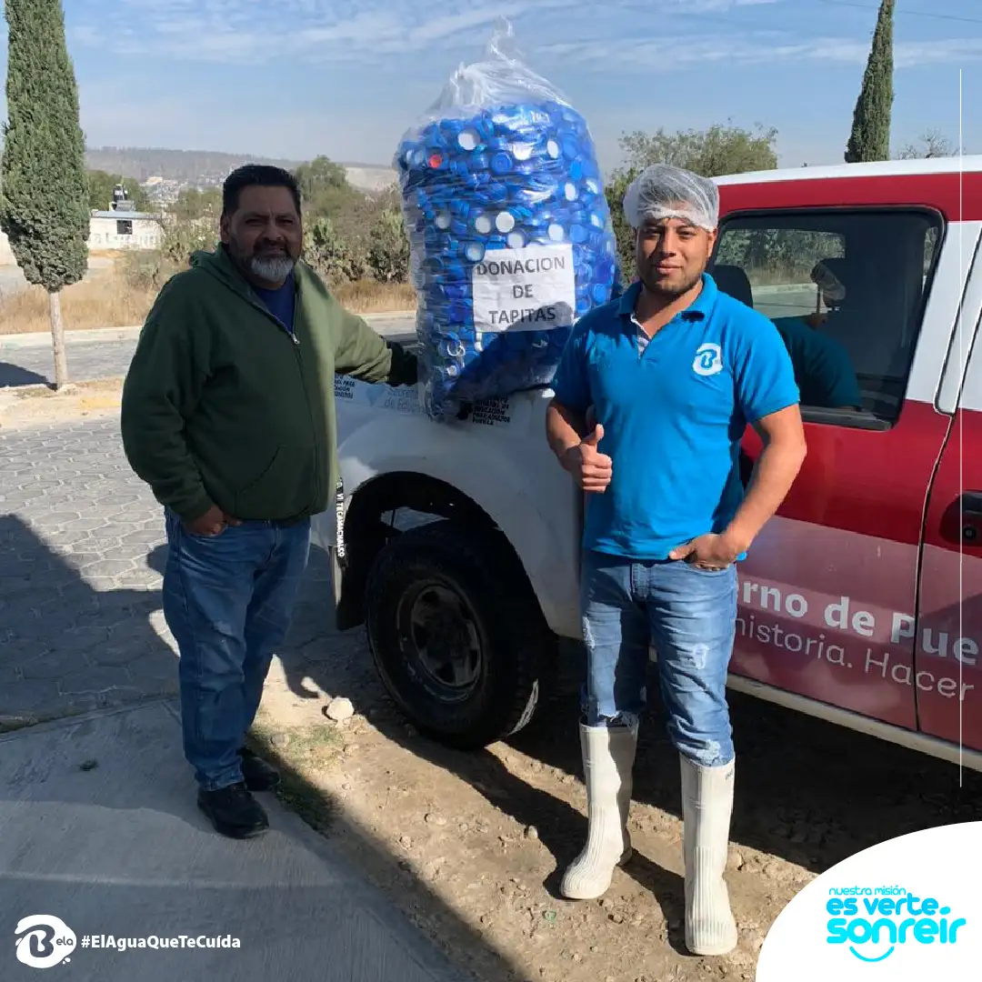 Donación tapas de garrafón