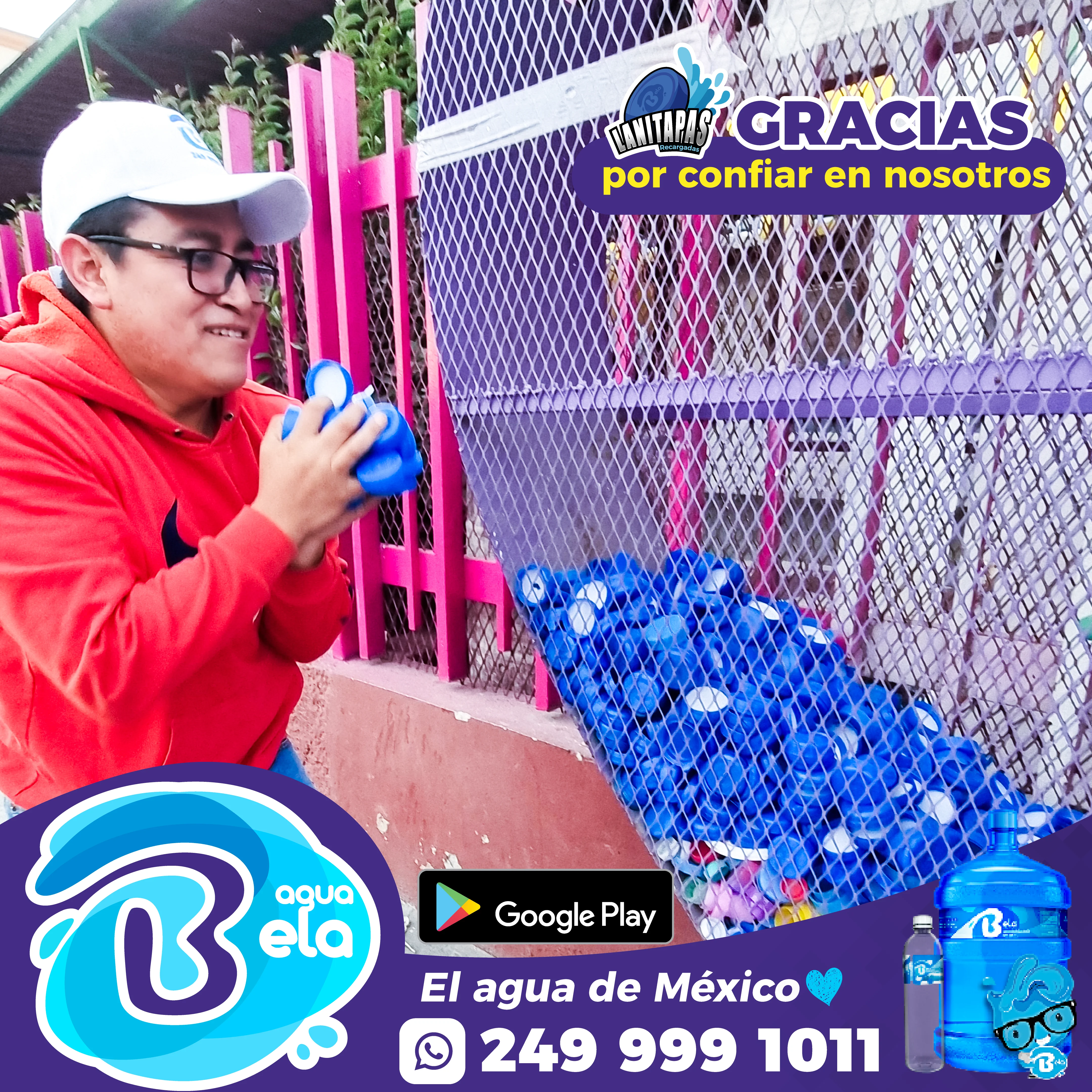 Donación tapas de garrafón